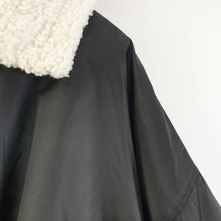 [BUNJANG] Unbranded Black Fur Collar Blouson Jacket / 여성FREE 블랙 털카라 블루종 자켓 M0939