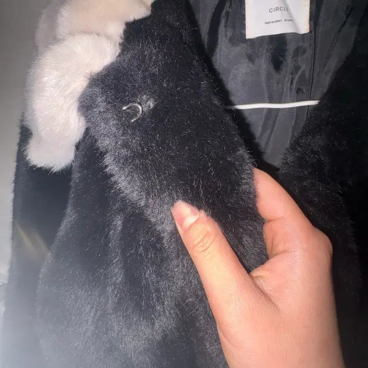 [BUNJANG] Unspecified Crop Hook Color Block Jacket / 크롭 후크 퍼 카라 배색 자켓 (상태좋음!)