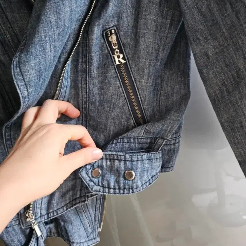 [BUNJANG] RYAN Rider Denim Jacket / RYAN 라이더 데님 자켓