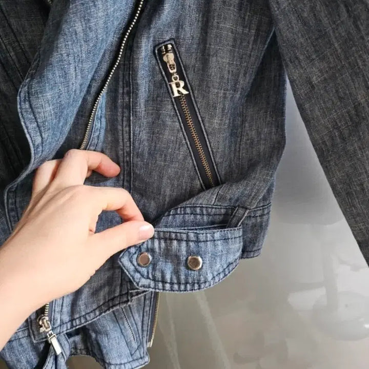 [BUNJANG] RYAN Rider Denim Jacket / RYAN 라이더 데님 자켓
