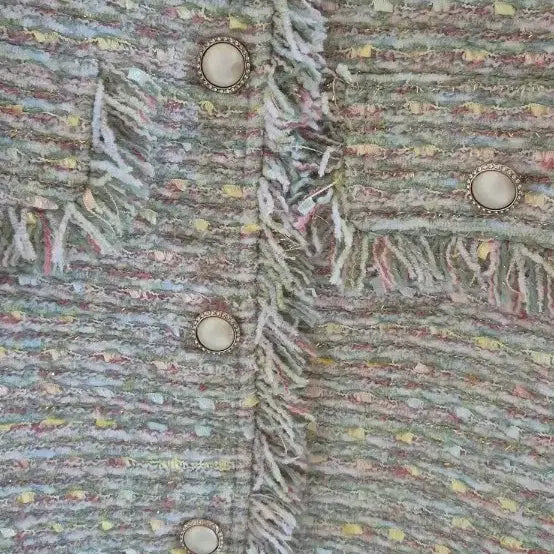 [BUNJANG] Tutom Pearl Tweed Jacket / (새상품) 토톰 진주단추 펄 트위드자켓 하객룩 55