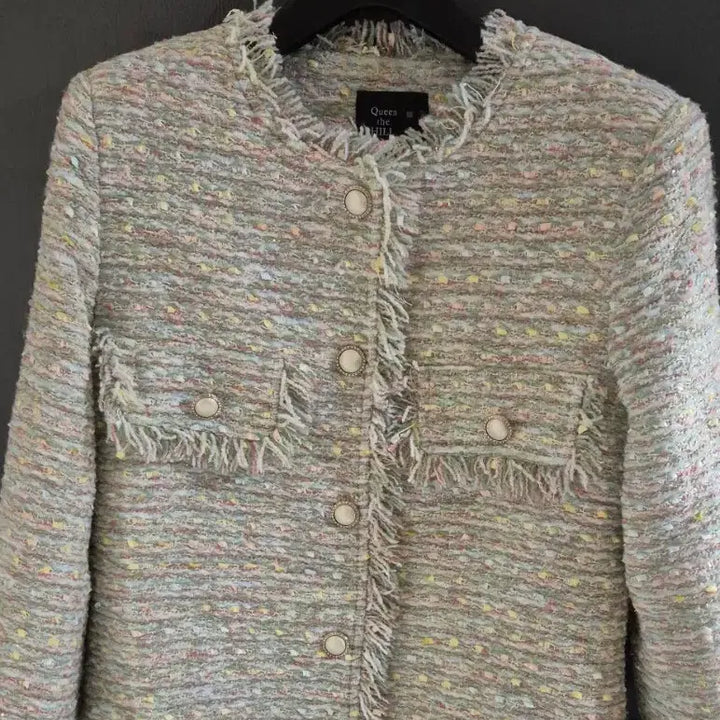[BUNJANG] Tutom Pearl Tweed Jacket / (새상품) 토톰 진주단추 펄 트위드자켓 하객룩 55