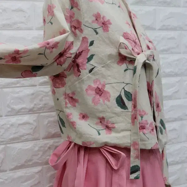 [BUNJANG] 32-Count Cotton Two-Piece Hanbok Set / 32 면 개량한복 투피스 여55-66 키150-160 /창고갤러리