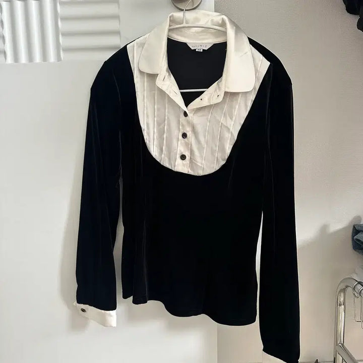 [BUNJANG] Q Vintage Geek Chic Satin Blouse Shirt / 큐빈티지 긱시크 새틴 블라우스 셔츠 레이어드 와이즈걸 shop502