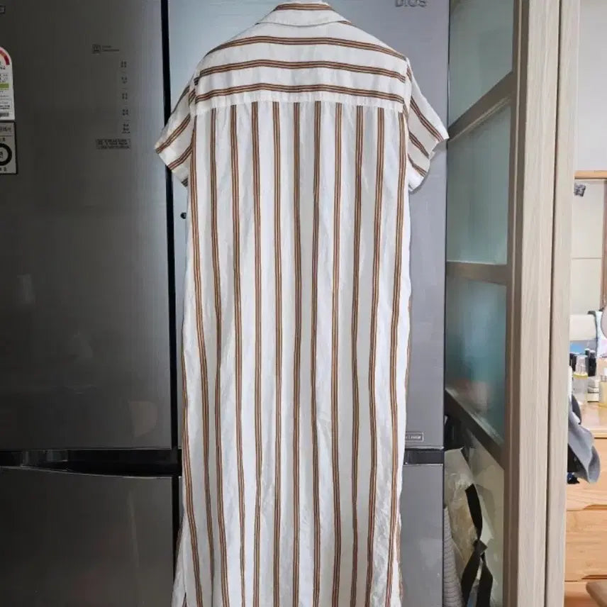 [SOLD OUT] 자라 린넨스트라이프 셔츠 원피스