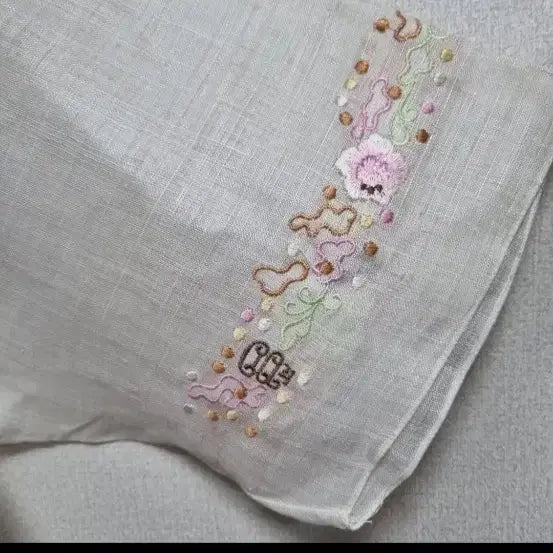 [BUNJANG] Embroidered Ramie Blouse / e004 모시 꽃자수 블라우스 7부