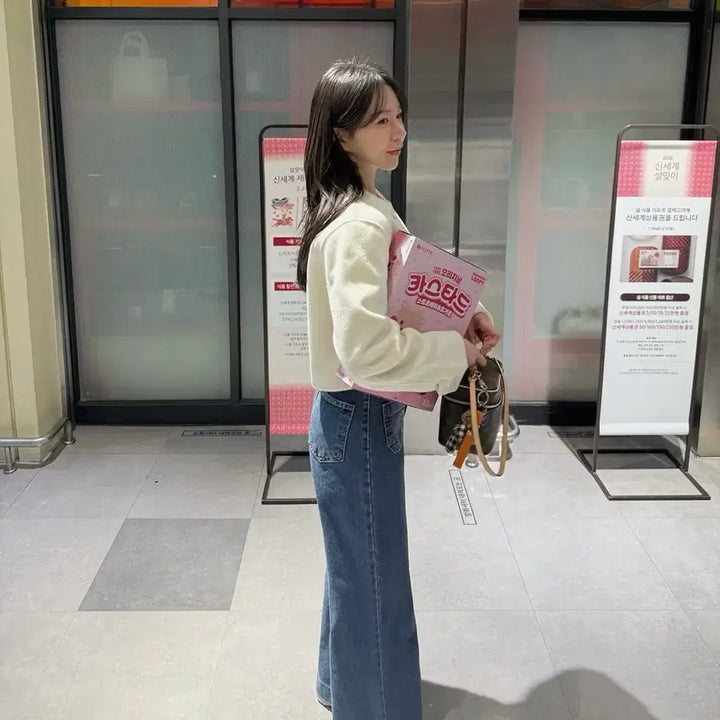 [BUNJANG] S Wide Leg Jeans / 새상품 포장그대로 진청 연청 중청 S 와이드바지 롱팬츠 포켓