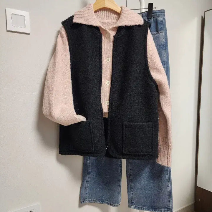 [BUNJANG] Chatelaine Boucle Vest / 샤트렌 부클 뽀글이 조끼 베스트