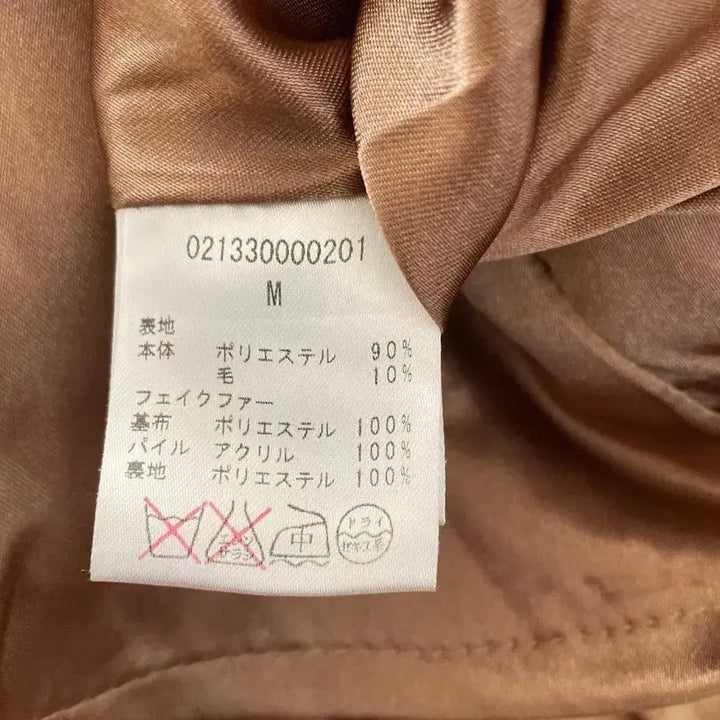 [BUNJANG] Vintage Detachable Fur Collar Pleated Coat / 빈티지 퍼 카라 플리츠 코트 라떼갸루