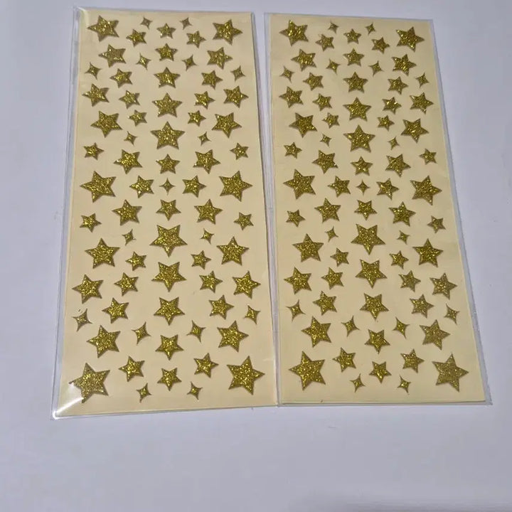 [BUNJANG] Glittering Star Stickers / 고전문구 반짝 별 스티커
