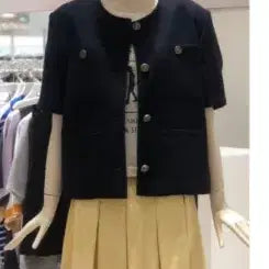 [BUNJANG] Studio Tomboy Tweed Half Sleeve Jacket (Size 55) / 스튜디오톰보이 하프슬리브 트위드 자켓 55사이즈 정품