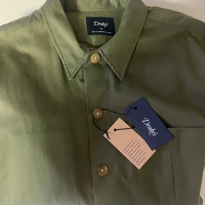 [BUNJANG] Drake's Overshirt Jacket Khaki / Drake's 드레이크스 오버셔츠 자켓 카키