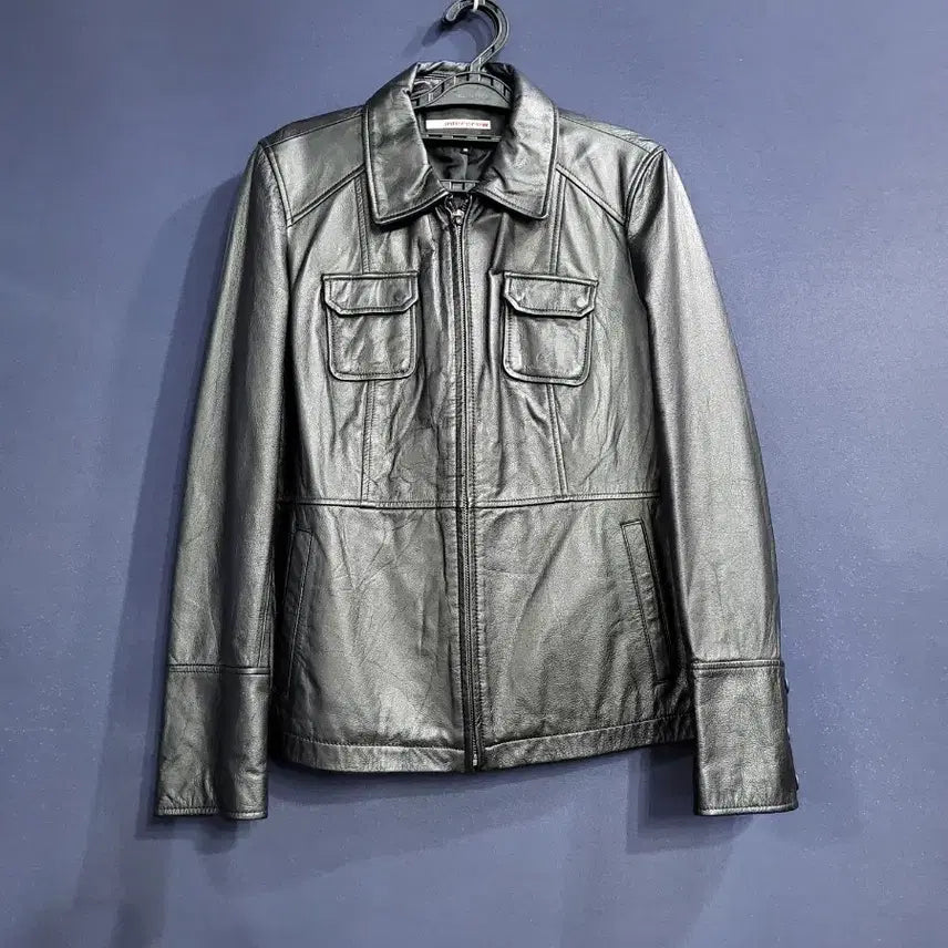 [BUNJANG] Intercrew Slim Fit Leather Jacket / 인터크루 소가죽 슬림핏 자켓