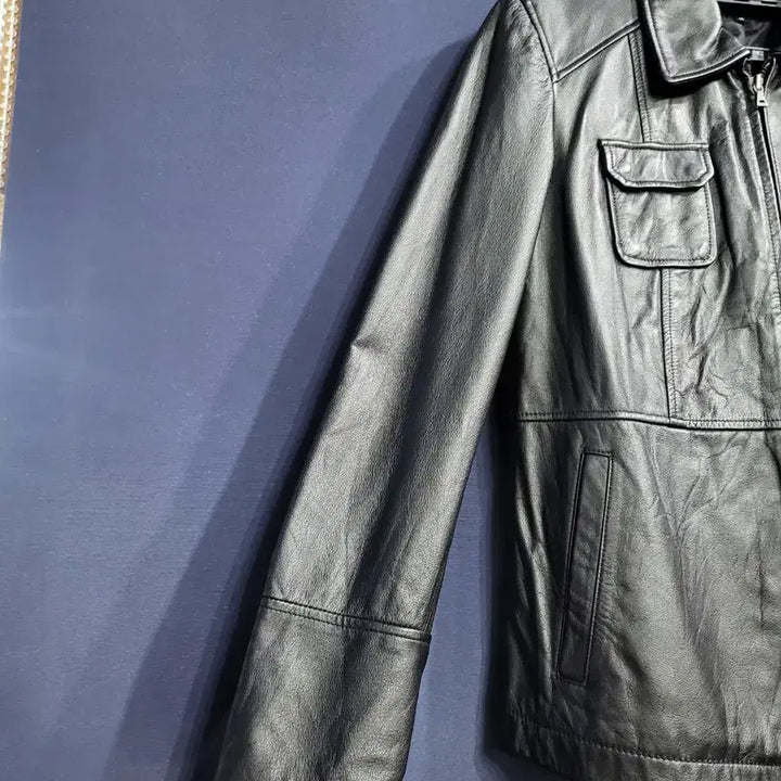 [BUNJANG] Intercrew Slim Fit Leather Jacket / 인터크루 소가죽 슬림핏 자켓