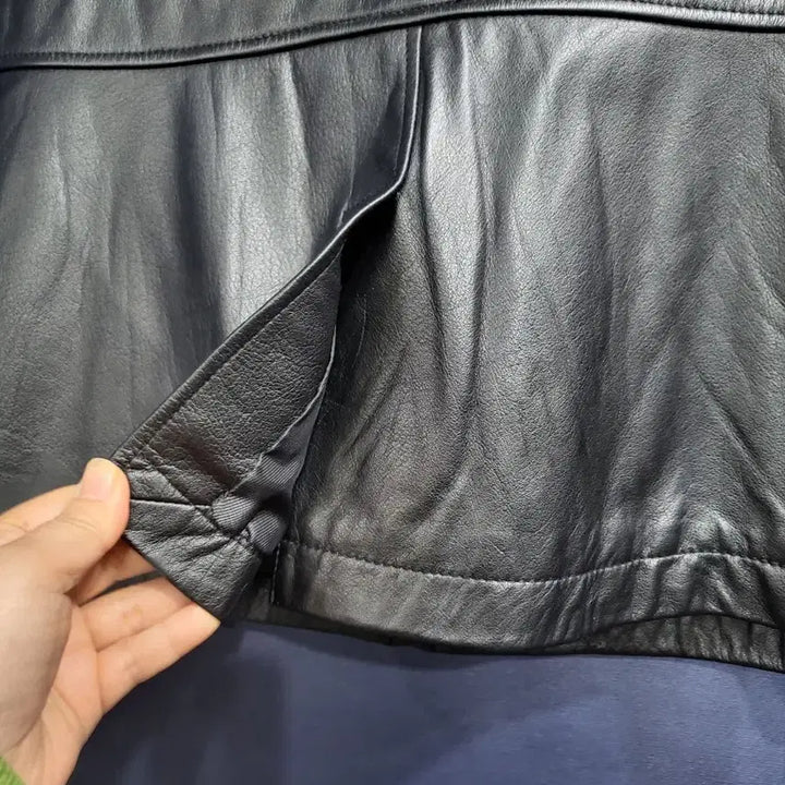 [BUNJANG] Intercrew Slim Fit Leather Jacket / 인터크루 소가죽 슬림핏 자켓