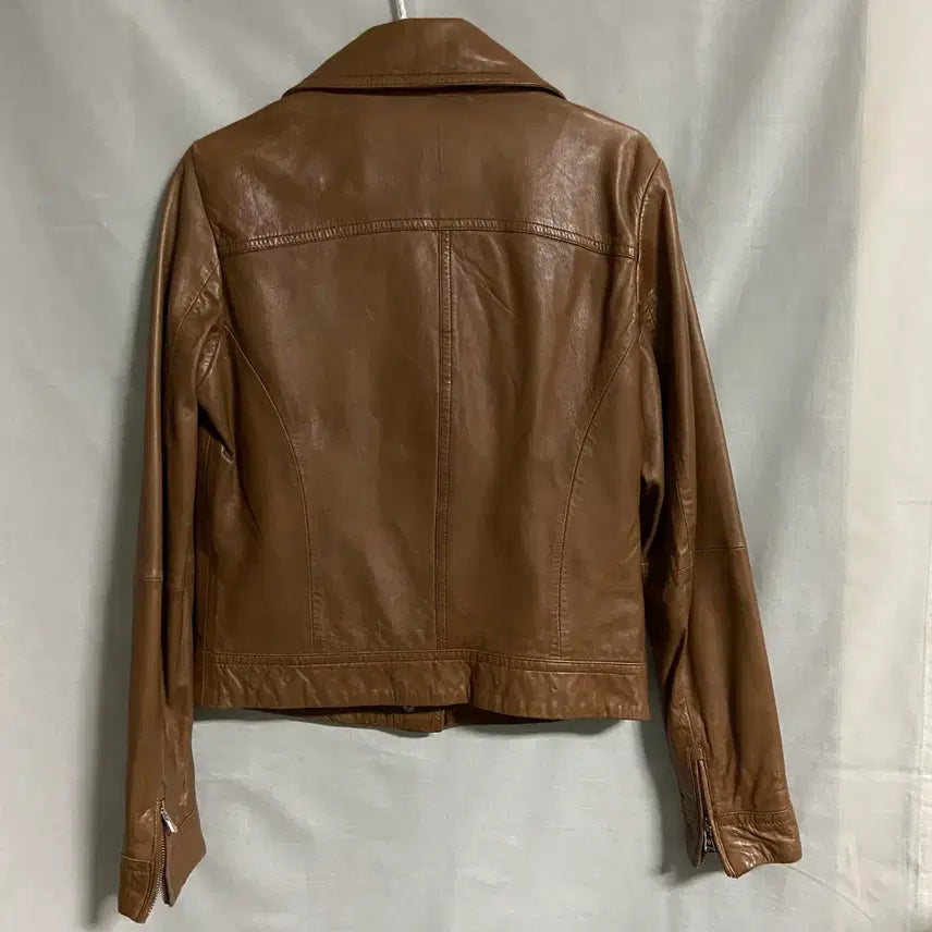 [BUNJANG] Massimo Dutti Leather Jacket / 마시모두띠 양가죽 브라운 레더 자켓 S