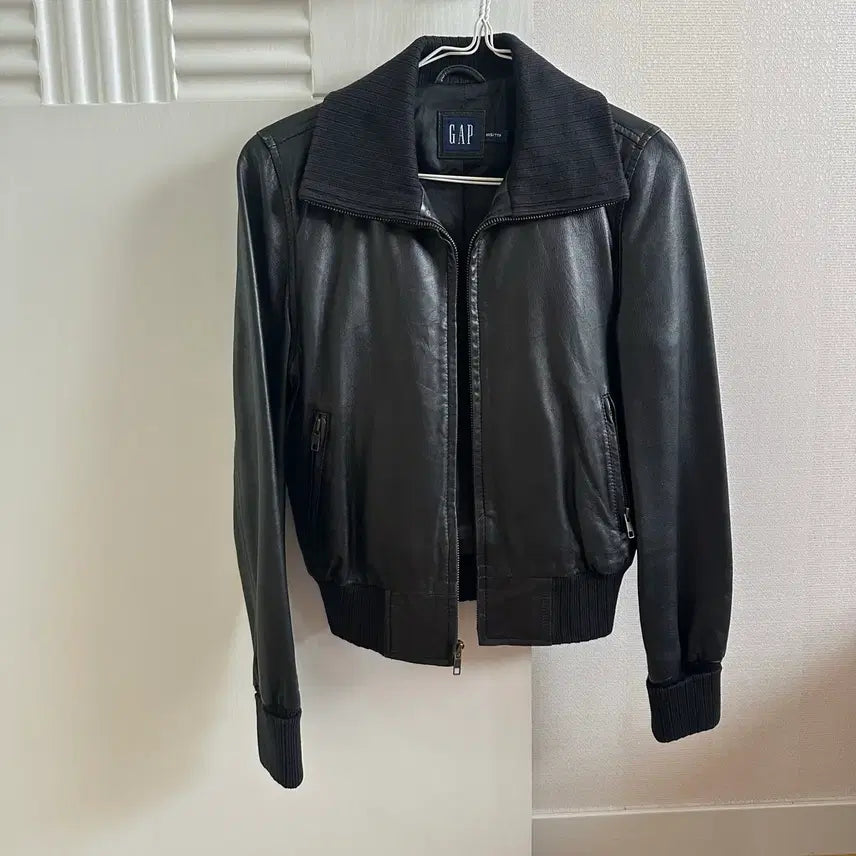 [BUNJANG] Gap Leather Jacket - Vintage / 빈티지 갭 레더 와투케자켓 shop502 큐빈티지 와이즈걸 릿킴 블랙업