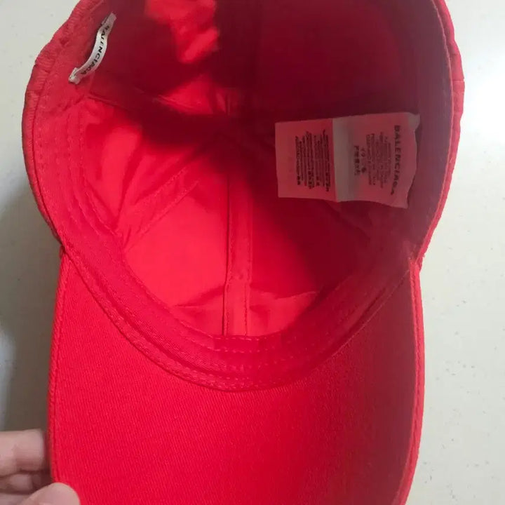 [BUNJANG] Balenciaga Red Logo Ball Cap / 발렌시아가 레드 로고 볼캡 모자