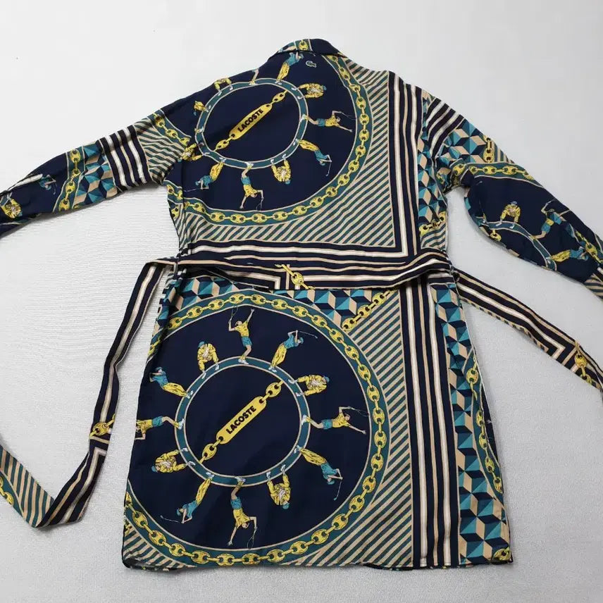 [BUNJANG] Lacoste Patterned Shirt Dress (Women's 90-95) / 라코스테 패턴 셔츠 원피스 여성90~95