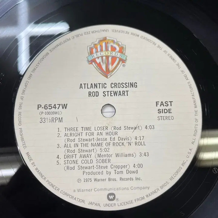 [BUNJANG] Rod Stewart Atlantic Crossing Vinyl LP / Rod Stewart / Atlantic Crossing 엘피