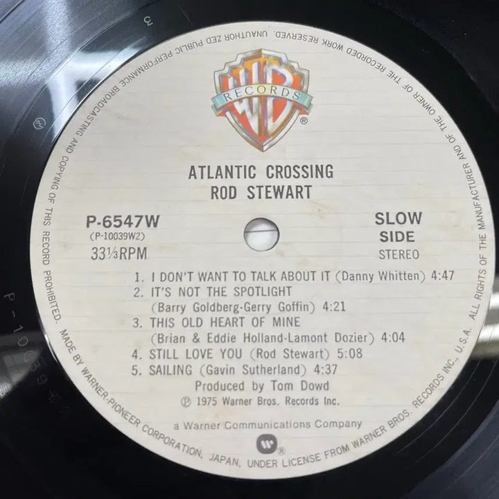 [BUNJANG] Rod Stewart Atlantic Crossing Vinyl LP / Rod Stewart / Atlantic Crossing 엘피