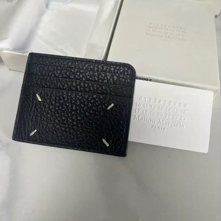 [BUNJANG] 4-Stitch Card Wallet Black / 4스티치 카드지갑 블랙