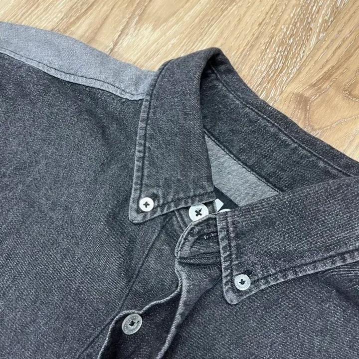 [BUNJANG] LMC Oversized Black Denim Shirt / LMC 오버핏 블랙데님 셔츠