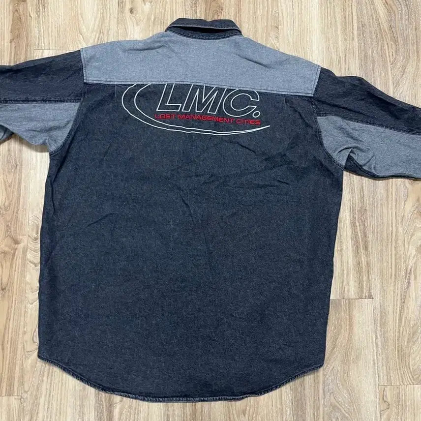 [BUNJANG] LMC Oversized Black Denim Shirt / LMC 오버핏 블랙데님 셔츠