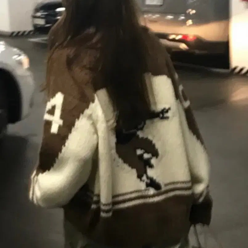 [BUNJANG] WeAre Rugby Cardigan (Brown) / 위아 럭비가디건 (브라운)