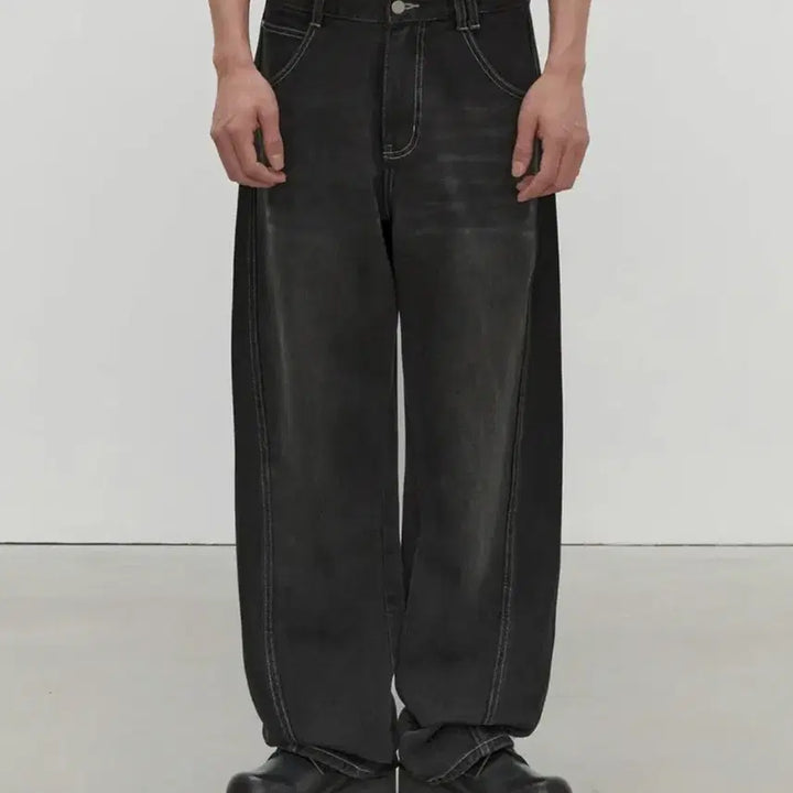 [BUNJANG] Dekete Curved Wide Jeans / 28 데케트 Curved Wide Jeans 커브드 와이드진 흑청데님팬츠