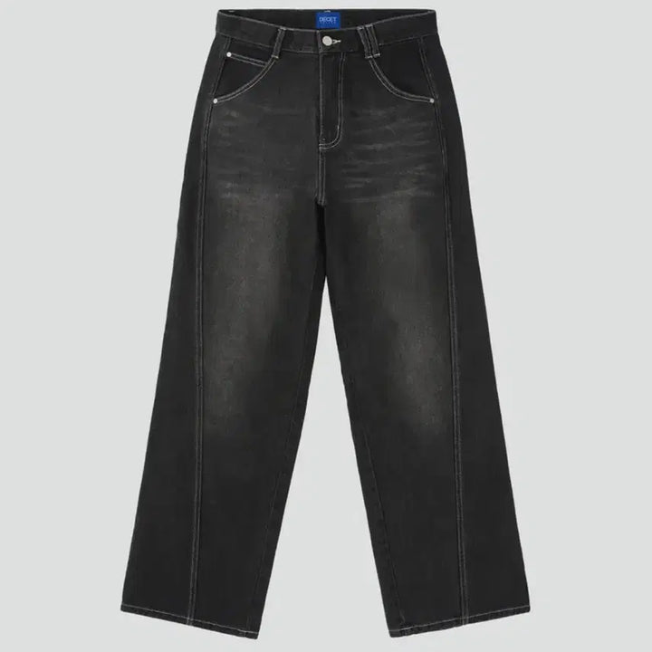 [BUNJANG] Dekete Curved Wide Jeans / 28 데케트 Curved Wide Jeans 커브드 와이드진 흑청데님팬츠