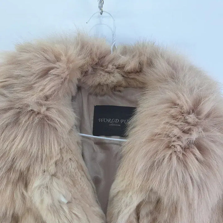 [BUNJANG] WORLDFUR Women's Rex Fur Vest / WORLDFUR 여성L 렉스 퍼 베스트 M1039
