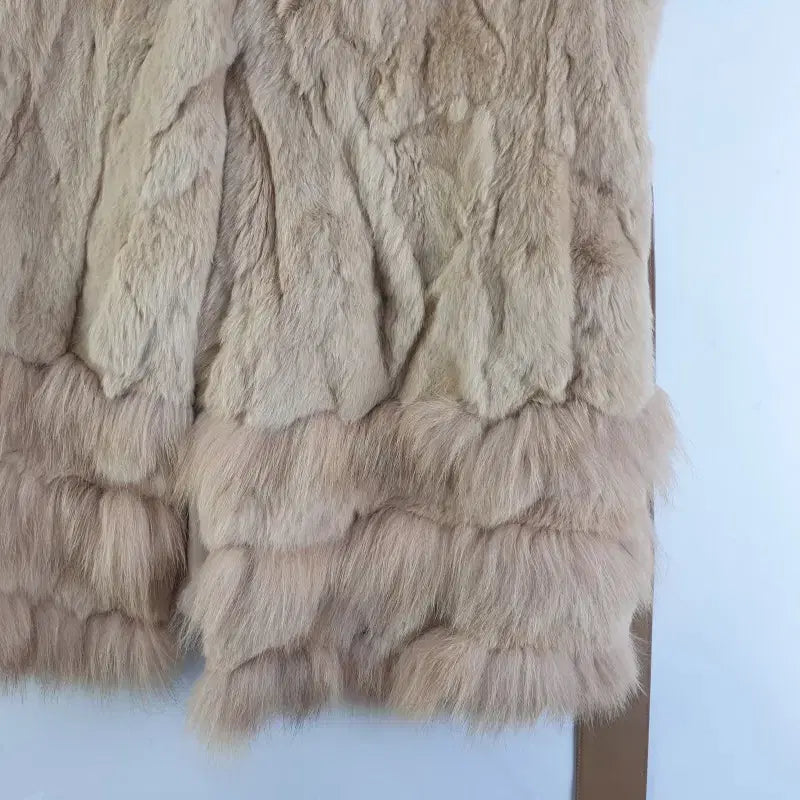 [BUNJANG] WORLDFUR Women's Rex Fur Vest / WORLDFUR 여성L 렉스 퍼 베스트 M1039