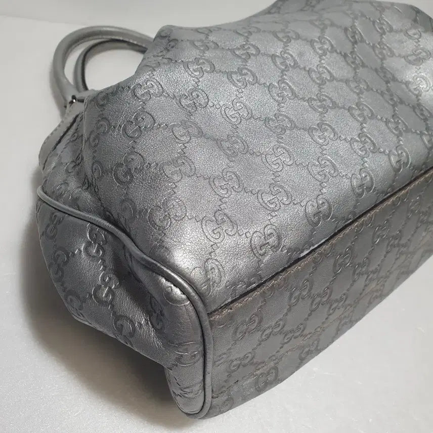 [BUNJANG] Gucci Silver Leather Tote Bag / 정품 ㅡ구찌ㅡ실버가죽ㅡ토트백