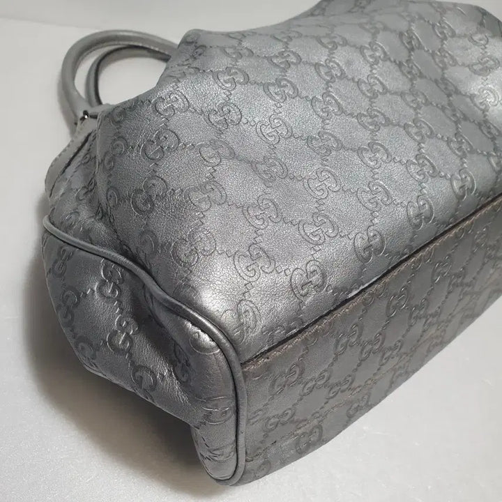 [BUNJANG] Gucci Silver Leather Tote Bag / 정품 ㅡ구찌ㅡ실버가죽ㅡ토트백