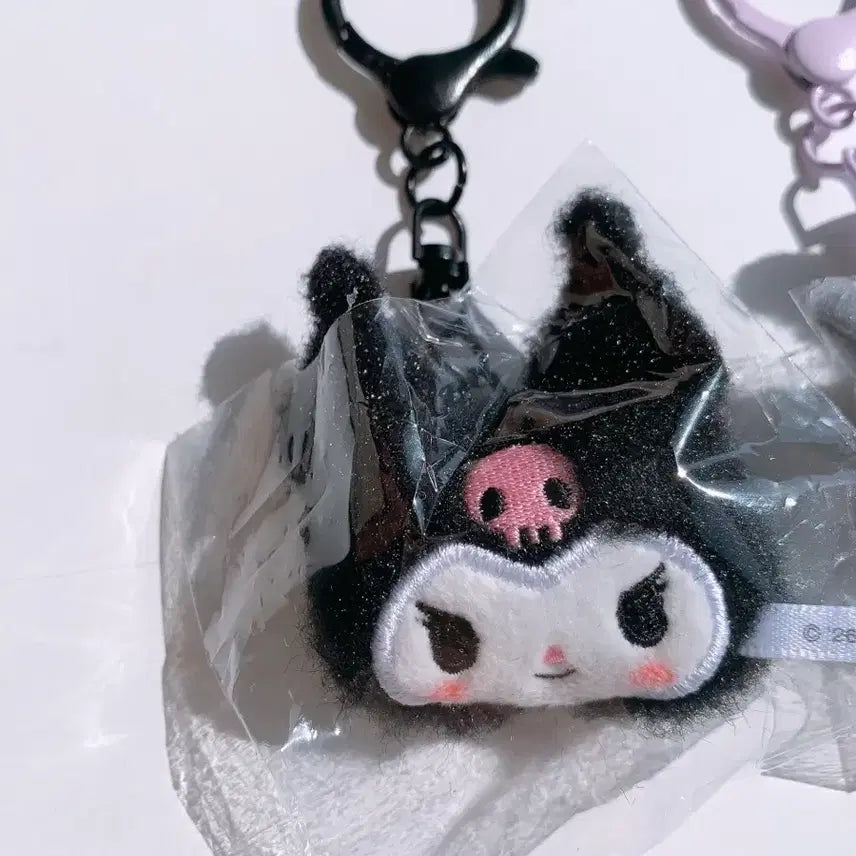 [BUNJANG] Sanrio Kuromi Mini Mascot Doll Keyring Set / 산리오 니코니코 미니 마스코트 인형키링2개세트 새상품 쿠로미