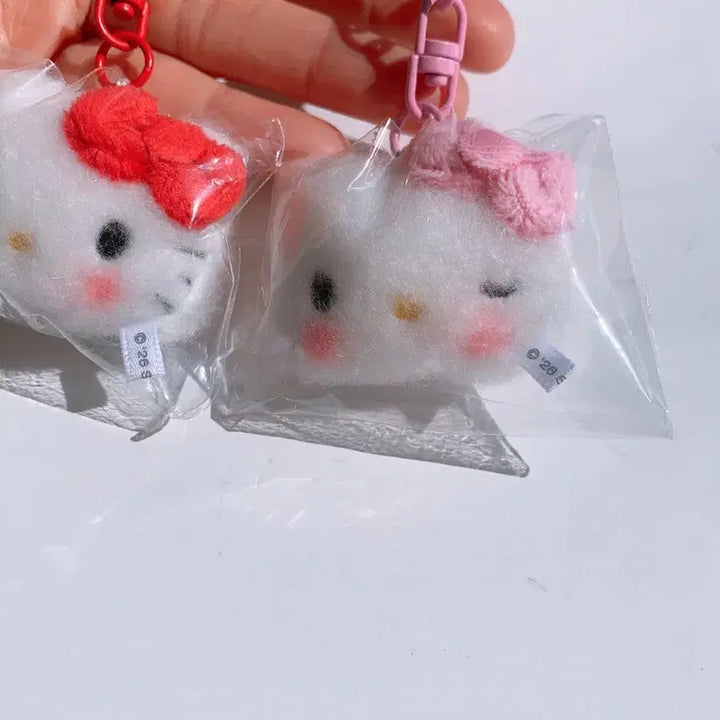 [BUNJANG] Sanrio Hello Kitty Mini Mascot Doll Keyring Set / 산리오 니코니코 미니 마스코트 인형키링2개세트 새상품 키티