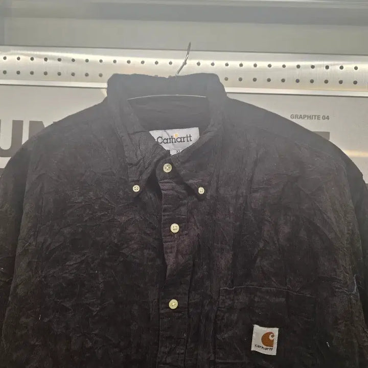 [BUNJANG] Carhartt Black Corduroy Shirt XL / 칼하트 블랙 코듀로이 셔츠 XL