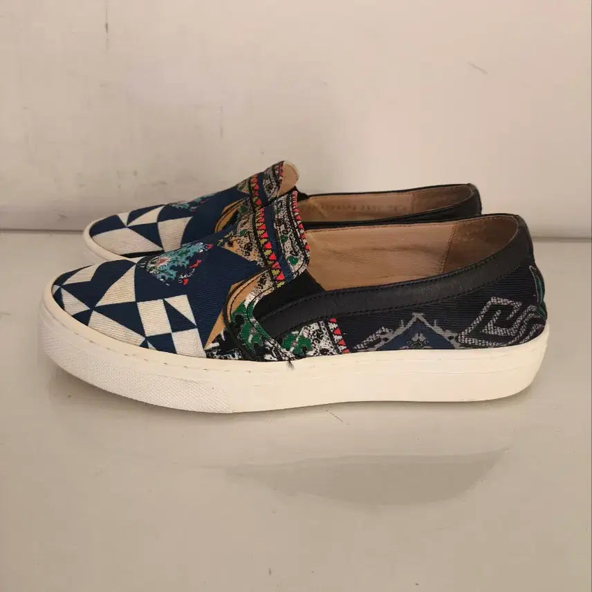 [BUNJANG] 235mm Time Pattern Slip-on / 235mm 타임 패턴 슬립온