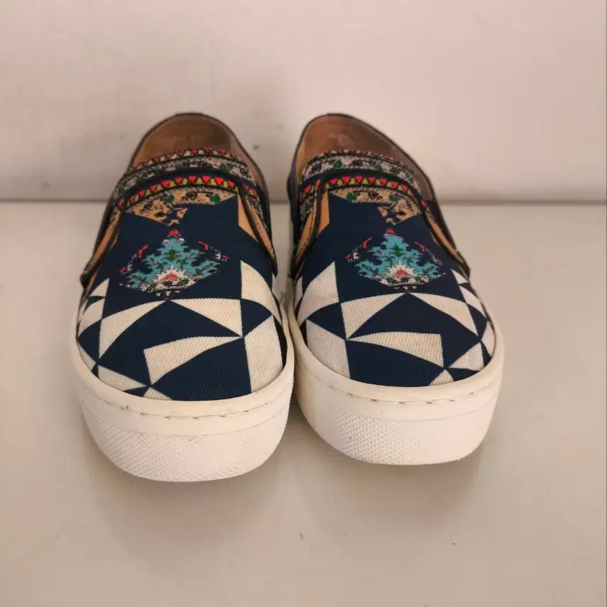 [BUNJANG] 235mm Time Pattern Slip-on / 235mm 타임 패턴 슬립온