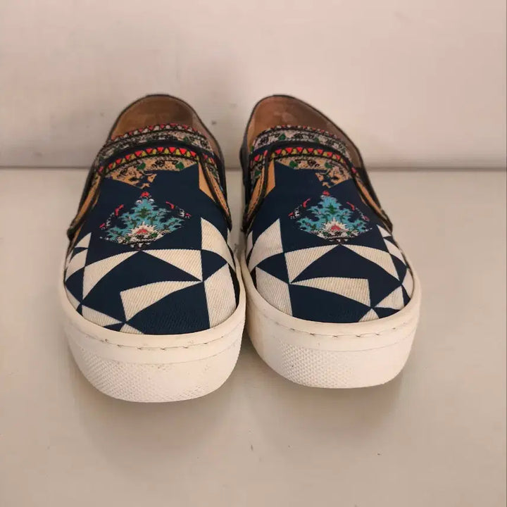 [BUNJANG] 235mm Time Pattern Slip-on / 235mm 타임 패턴 슬립온