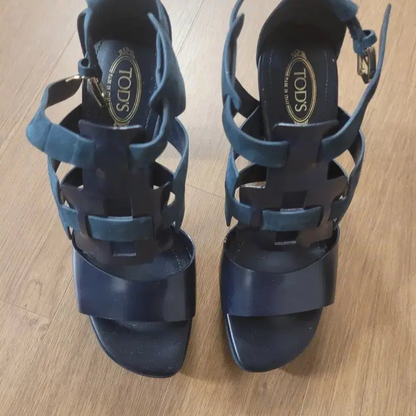 [BUNJANG] TOD'S Navy Sandal Heels / TOD'S 토즈 네이비 샌들힐