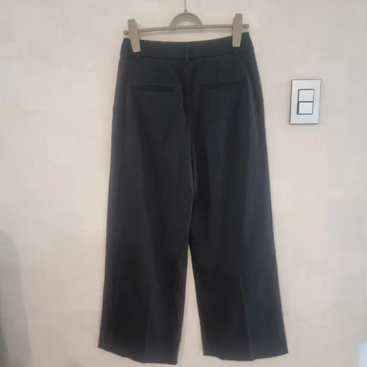 [BUNJANG] LIST Wide Slacks Black Pants / LIST 와이드 슬랙스 블랙 55