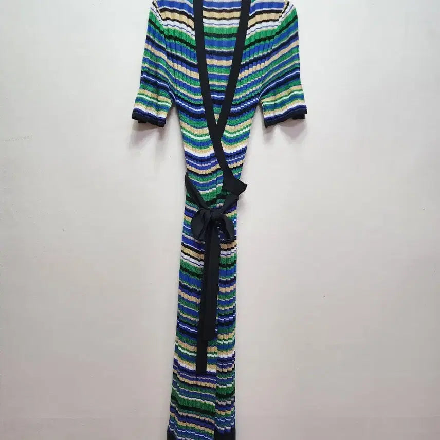 [BUNJANG] Maje Knit Wrap Long Dress / 마쥬 니트 랩 롱원피스