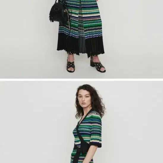 [BUNJANG] Maje Knit Wrap Long Dress / 마쥬 니트 랩 롱원피스