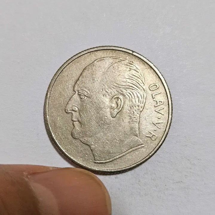 [BUNJANG] Norway 1973 1 Krone Coin / 노르웨이 1973년 1 크로네 주화(외국동전)03