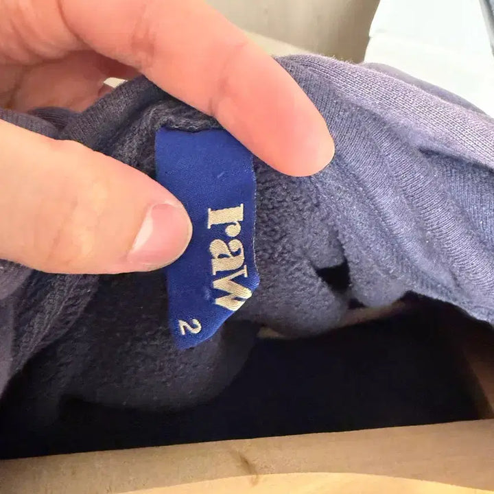 [BUNJANG] Blind Files Hood Navy Hoodie / [2] 블라인드파일즈 후드 네이비 퍼플