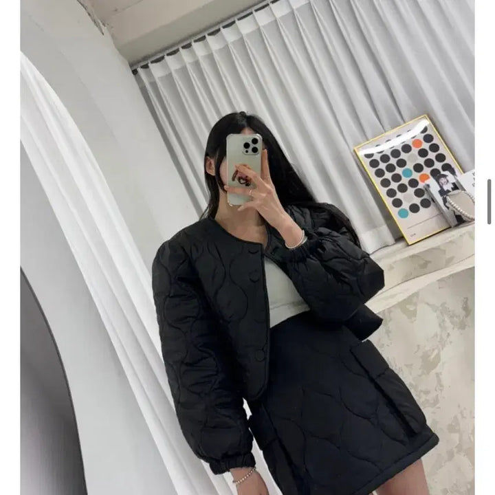 [BUNJANG] Antique J Vivian Padded Jacket / 엔티크제이 비비안패딩 블랙