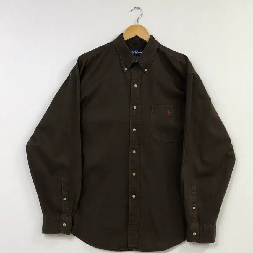 [BUNJANG] Polo Ralph Lauren Solid Cotton Shirt / Xxl 폴로 솔리드코튼 셔츠