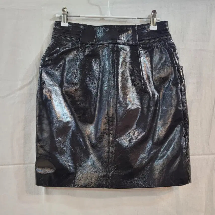 [BUNJANG] Maje Lambskin Mini Skirt / 마쥬 maje 새끼양가죽 미니 스커트